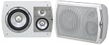 JBL Studio S36AW II 3-Way 6-Inch Weather-Resistant Mirror-Image Horizontal/Vertical Bookshelf Speakers, Pair (Off-White)
