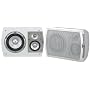 JBL Studio S36AW II 3-Way 6-Inch Weather-Resistant Mirror-Image Horizontal/Vertical Bookshelf Speakers, Pair (Off-White)