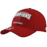 Twins Enterprise Nebraska Cornhuskers Scarlet Football National Champions Commemorative Adjustable Hat