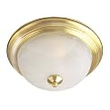 Casual 2-Light Flush Mount- Brass