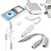 Ipod Nano 4th Gen mega accessory pack with mains charger, crystal case, headphone splitter, car charger and ipod earphones