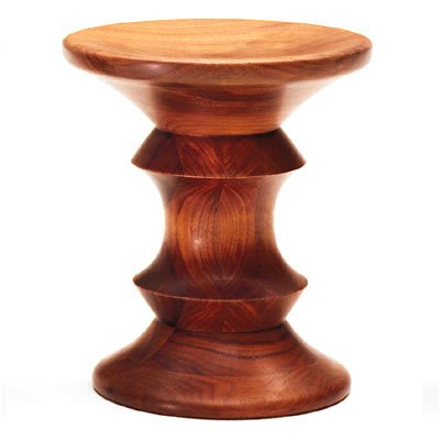 Eames Walnut Stool by Herman Miller Shape A