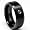 8MM Men's Black Tungsten Carbide Ring W/ BLACK DIAMOND Wedding Bands Size 7