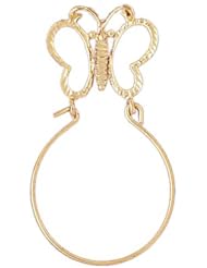 Dazzlers Solid 14k Gold Butterfly Holder Charm Pendant Available in three colors from jewelsberry (weights: 1.7 grams only)