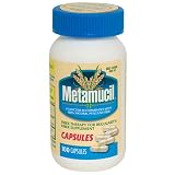 Metamucil Fiber Therapy For Regularity Fiber Supplement Capsules, 100-Count Bottles (Pack of 2)