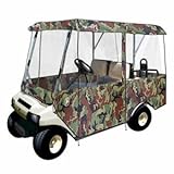 Greenline Drivable Universal 4 Passenger Golf Cart Enclosure - Camo