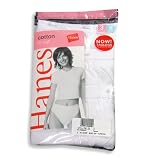 Hanes - Ladies 3 Pair Pack Hi-Cut Briefs, White