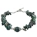 EXP Handmade Agate & Silver Two-Strand Bracelet