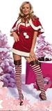 Sexy Velvet Santa Mini Dress with Plush Trim for the Holidays! (Cape and stockings sold separately)