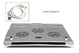 USB Business Notebook Cooler Pad with 3 Built-in Fans Laptop Stand