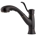 Price Pfister 534-7RDY Picardy Single Handle Kitchen Faucet with Pull Out Spray, Tuscan Bronze