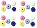 Gourmet Food : Flower Cakes, Cupcakes, Cookies - Daisy Shaped Edible Hard Sugar Decorations (20 pcs)
