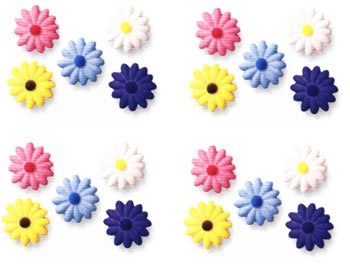 Flower Cakes, Cupcakes, Cookies - Daisy Shaped Edible Hard Sugar Decorations (20 pcs) by Lucks
