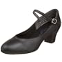 Capezio Women's Suede Sole Jr. Footlight Character Shoe,Black,8 M US
