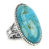 Barse Oblong Oval Tribal Sterling Silver Ring