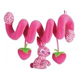 Tuc Tuc Pink Spiral Activity Wrap Baby Toy. Newborn Rattle Toy. Natural Berries Collection.