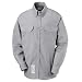Bulwark Flame Resistant 7 oz Cotton/Nylon Excel FR ComforTouch Regular Dress Uniform Shirt with Tailored Sleeve Plackets, Topstitched Cuff, Silver Grey, X-Large