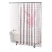 PINK DOT PLAYBOY BUNNY vinyl SHOWER CURTAIN bath NEW
