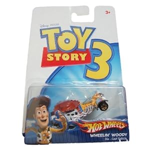 Toy Story 3 Hot Wheels Wheelin' Woody Die Cast Car by