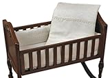 Baby Doll Bedding Madisson Puffed Brocade with Lace Crib Bedding Set, Ivory ....