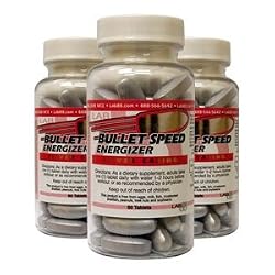 BulletSpeed Energizer Supplement - Buy 2 Get 1 Free! - Live Life At Bullet Speed! Silver Casing Energy Boost- 60 Tabs - Made in USA