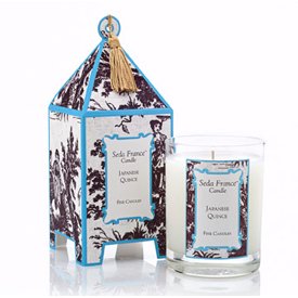 Seda France Pagoda Box Candles 14 oz,Japanese Quince