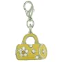 Yellow Bag Clasp Charm Pendant