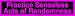 Practice Senseless Acts of Randomness Bumper Sticker