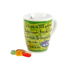 Berufstasse Optiker gef�llt mit Fruchtgummi