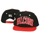 NFL Teams Embroidered Big Name and Logo Flat Bill Snap Back Hats - Atlanta Falcons
