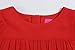 Bonny Billy Girls Long Sleeve Pleated Toddlers Baby Dress with Bow 3-4 Years Red