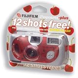 Photo : Fuji Cherry Disposable Camera with Extra-large Viewfinder Flash-range 1-5m 39 Exposures Ref P10GDE8120A