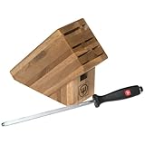 Wusthof Wood Block and Steel