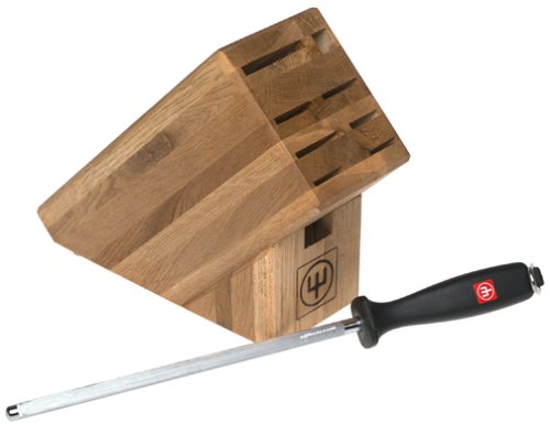 Wusthof Wood Block and Steel