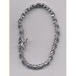 Saphire CZ'S Framed by Silver X Bracelet