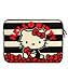 Hello Kitty Sanrio Red Bows Stripe Print Macbook Pro Laptop Case
