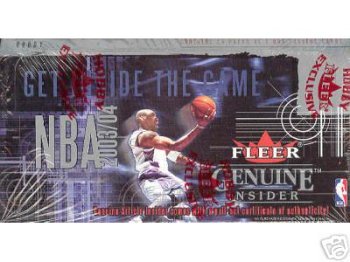 2003 04 Fleer Genuine Insider Basketball Cards Hobby Box