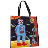 Coelacanth Robot and Rocket Supersize Shopping Bag