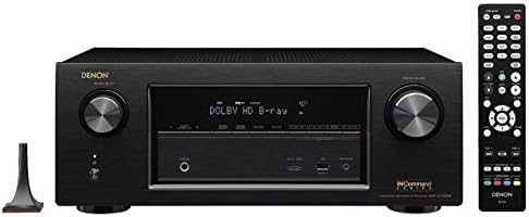 Denon AVR-X3100W 7.2 Channel Full 4K Ultra HD A/V Receiver with Bluetooth and Wi-Fi + 4 Polk Audio TL 1 Satellite Speaker (Each, Black) + Polk Audio TL2 Speaker Center Channel (Each, Black) + Polk Audio PSW111 Subwoofer (Single, Black)