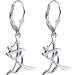 Silver Tone Friendship Chinese Symbol Earrings