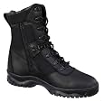 Black 8-inch Tactical Boots with Zipper for Easy On and Off