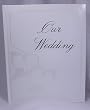 Hats and Hearts Wedding Album with Gold Lettering