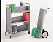 Da-Lite Booktruck with Three Divided Shelves and 5