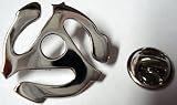 45 RPM Vinyl Record Adapter Spindle Replica Lapel Pin
