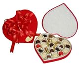 Velvet Valentines Heart With Handmade Belgian Chocolates - 24pc