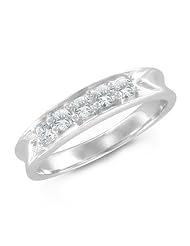 Mens 5 Stone Diamond Ring Platinum Wedding Ring (g, Si1, 0.35 Cttw), 5mm, Free... by My Love Wedding Ring
