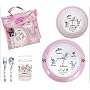 Baby Cie Childrens Melamine Dinnerware Lunch Set - Ballerine