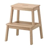 Produkt-Bild: IKEA Tritthocker "Bekv&auml;m" Tritt aus Massivholz mit Griff&ouml;ffnung