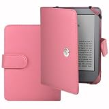 41S2ZvyPHGL. SL160  Shop4 Premium Baby Pink Leather Flip Wallet Case Cover for Amazon Kindle 4 4G Reader with Free Screen Protector Reviews