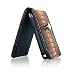 Genuine Napa Leather and Exotic Wild Snake Skin Apple iPod nano 3G - Egyptian Tiger Snake Flip Case